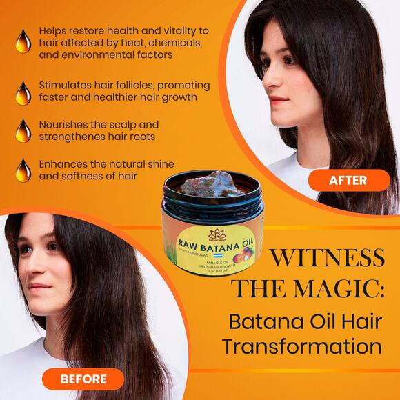 100% Raw Batana Oil Organic for Hair Growth, Prevent Hair Loss - Picture 4 of 8